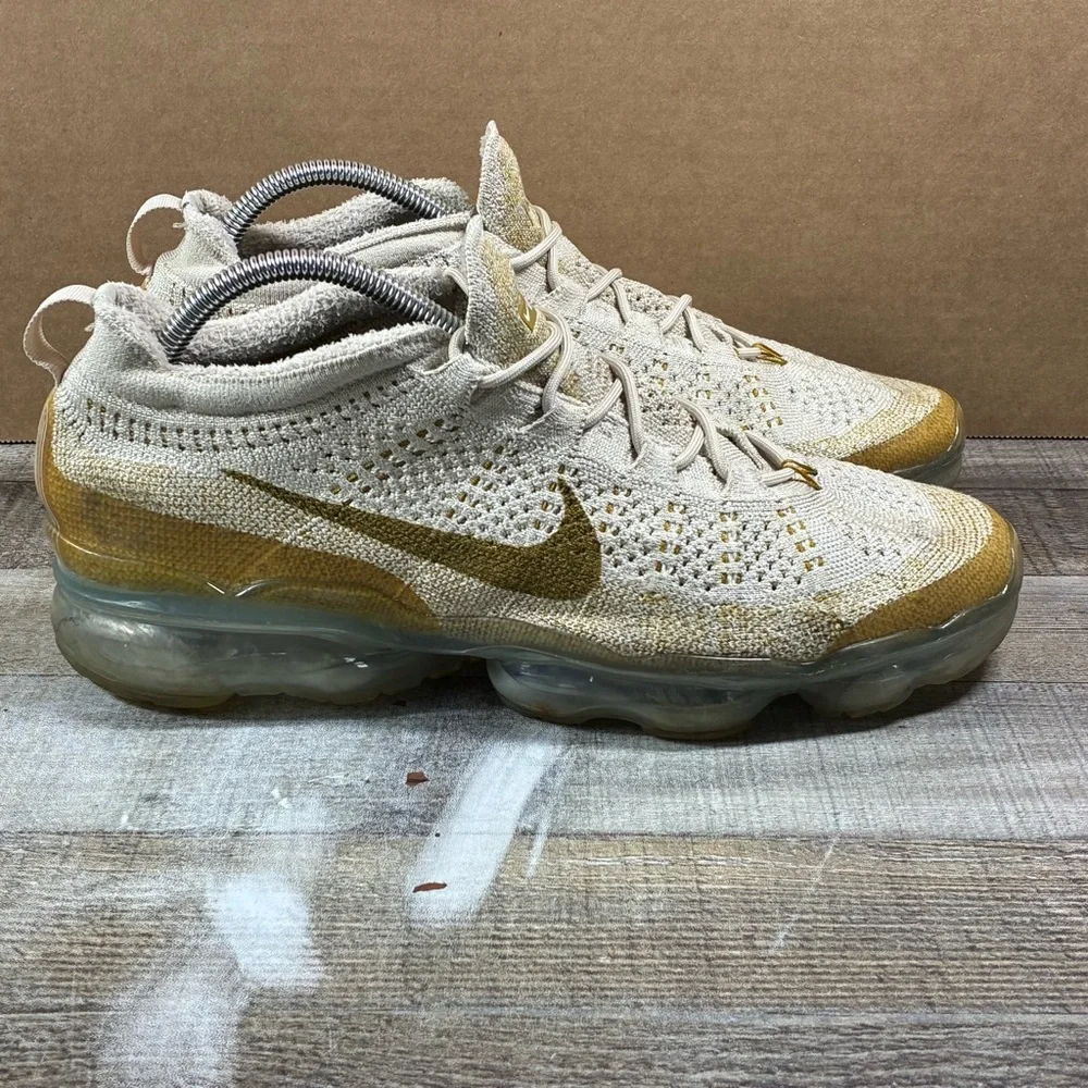 Nike Air Vapor Max Flyknit Sandrift Bronzine Men’s Shoes Sneakers Size 11 - Picture 4 of 11